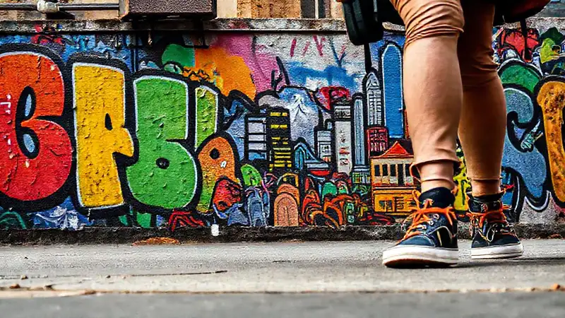 Arte callejero urbano inspira exploración visual