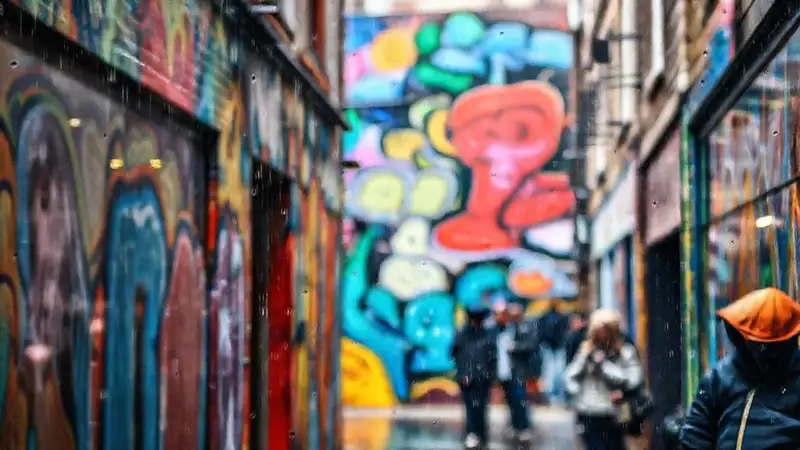 Un mural vibrante refleja la ciudad
